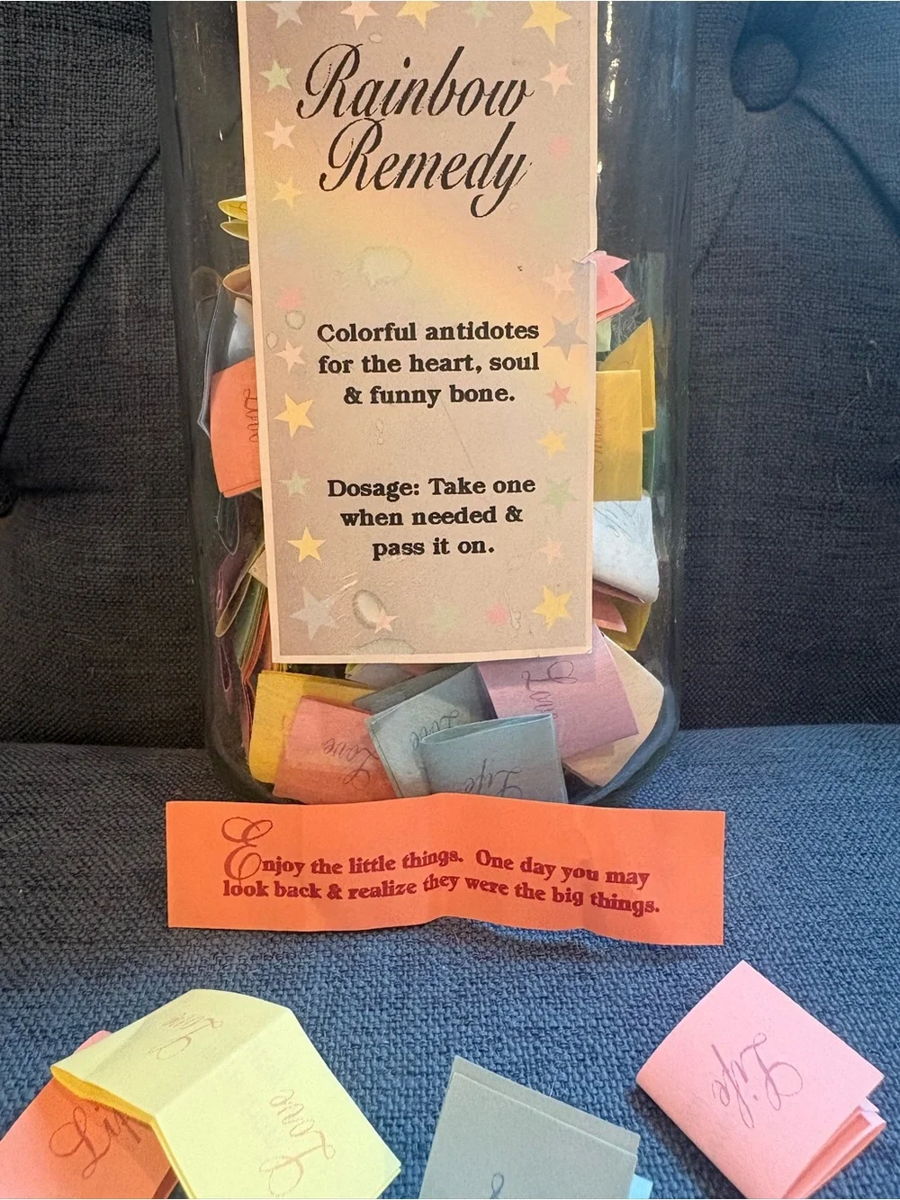Positive Message Rainbow Remedy Jar - Multicolor